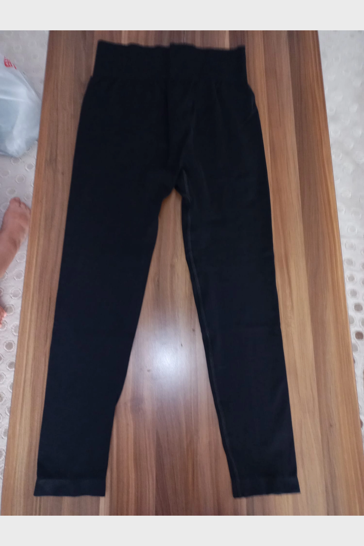 Toparlayıcı Yüksek Bel Tayt Siyah