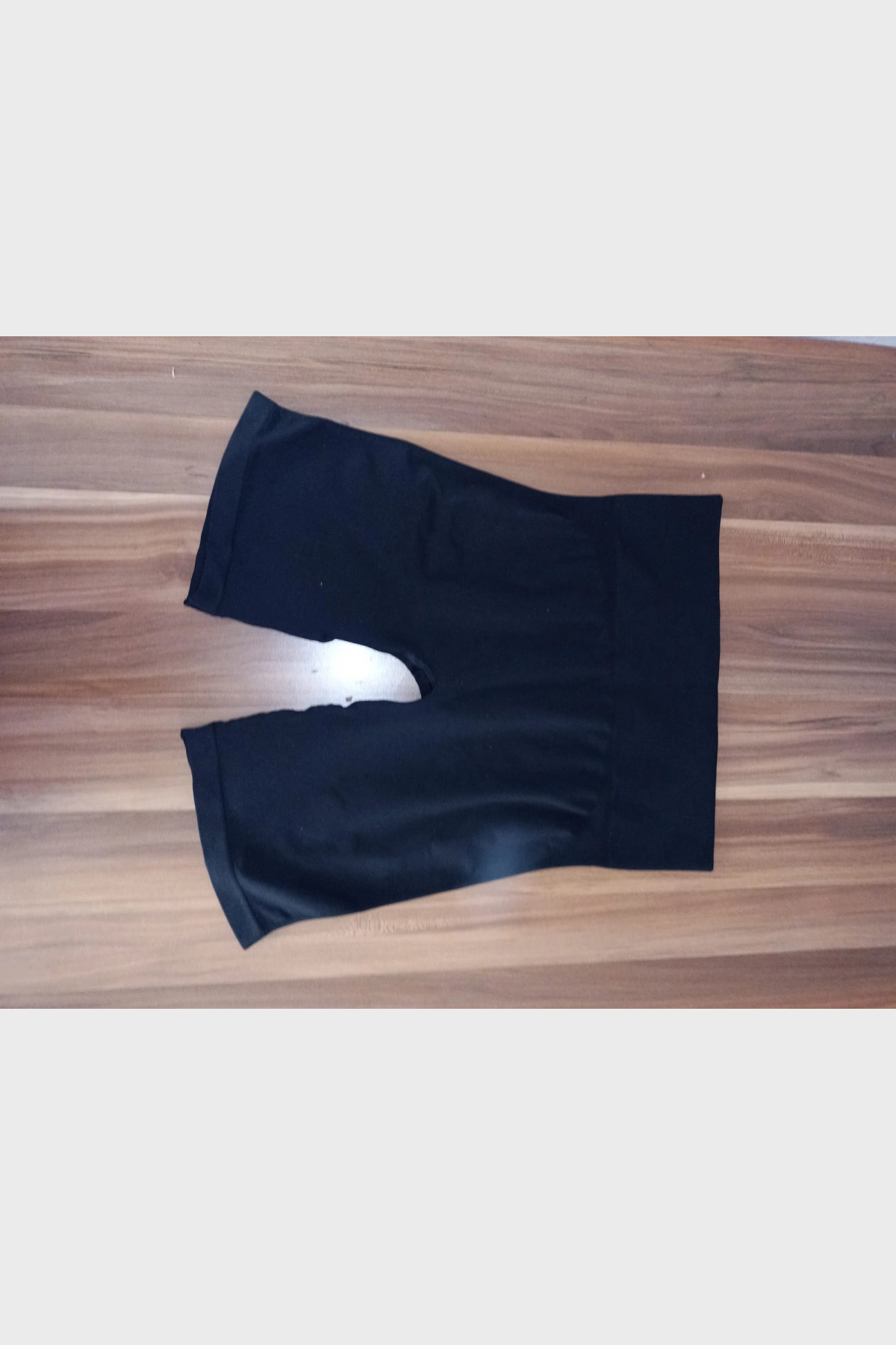 Toparlayıcı Yüksek Bel Şort Siyah